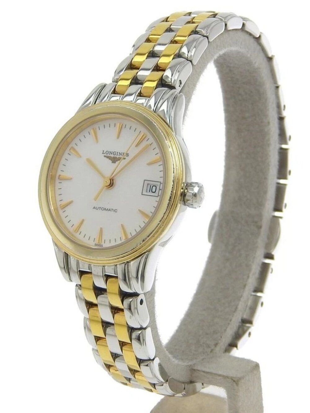 LONGINES Watches L4.274.3 Combi Back Schedule cal.592.2 gold/Silver WhiteD...